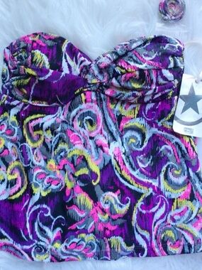 NWT CONVERSE Print Tankini Top